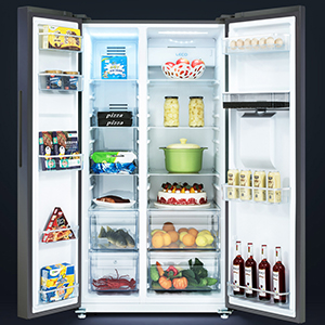 Comprar chiq frigorífico americano abierto